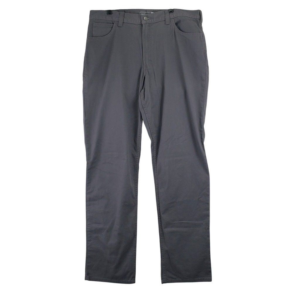 Carhartt BN2517-M Pants Mens 38x36 (Fits 38x35) Grey Workwear Rugged Utility
